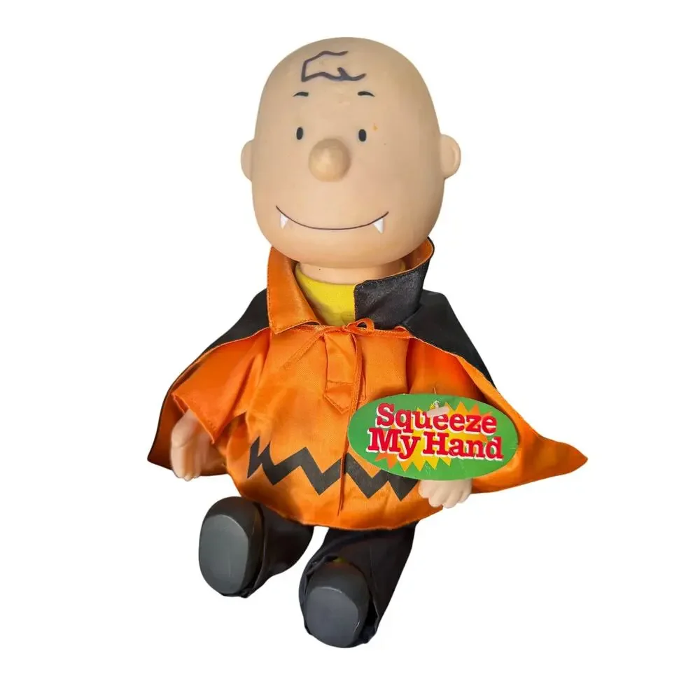 Vintage Gemmy Peanuts Charlie Brown and sally animated‎ Halloween figures